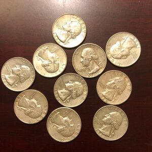 10 silver quarters